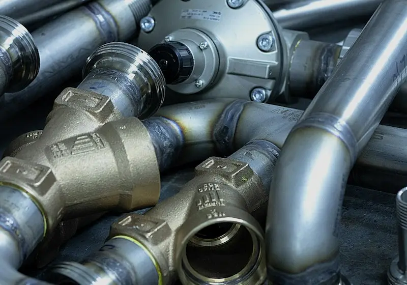 Insulated pipes in a crawl space